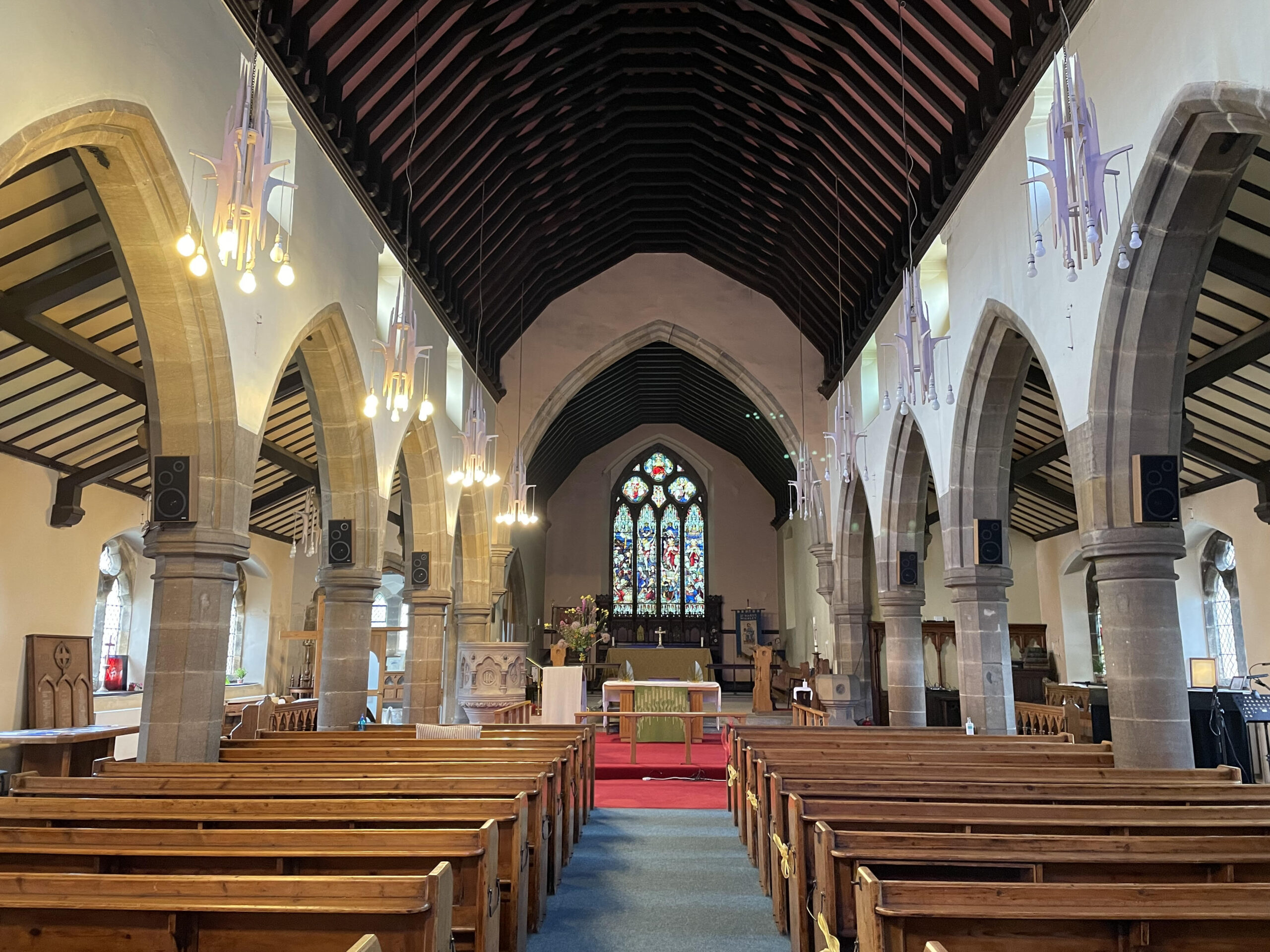 Photograph of the interior of St Mary's Church