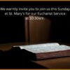 26th October 2025 at 10.30am – Bible Sunday – Eucharist