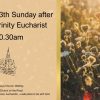 30th August 2026 10.30am – 13th Sunday after Trinity – Eucharist