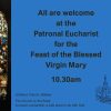6th September 2026 10.30am – The Feast of the Blessed Virgin Mary – Eucharist